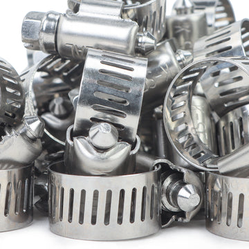 LTWFITTING  11-20mm Stainless Steel 304 Hose Clamp, Adjustable Worm Gear Clamps for Automotive Radiator Fuel Line Plumbing Intercooler and Mechanical Applications (Pack of 1500)